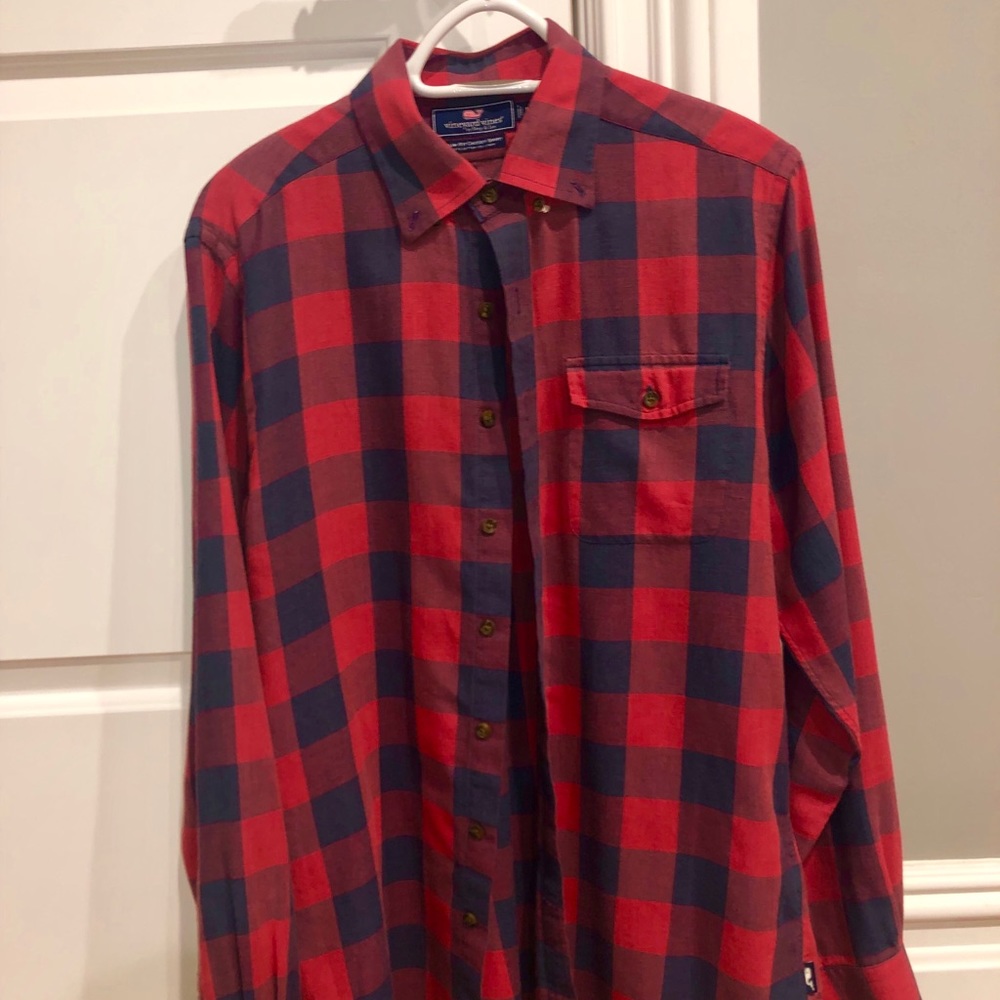 Vineyard Vines Checkered Button Down/Flannel - image 1